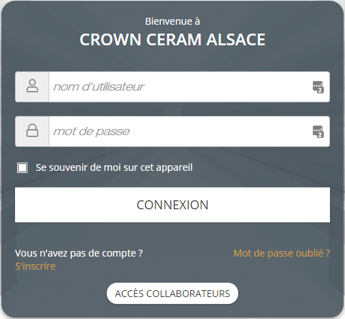 portail clients crown ceram